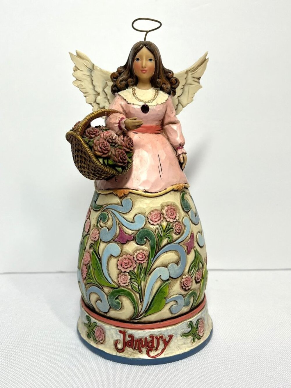 Jim Shore Birthday Angel Figurine January Garnet Gem Heartwood Creek 4012550
